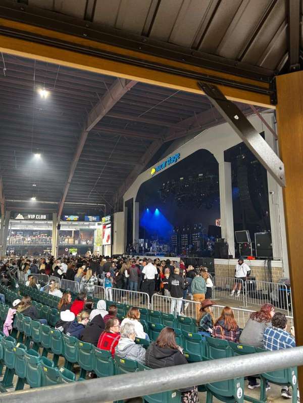 BankNH Pavilion, section: D, row: 1, seat: 4