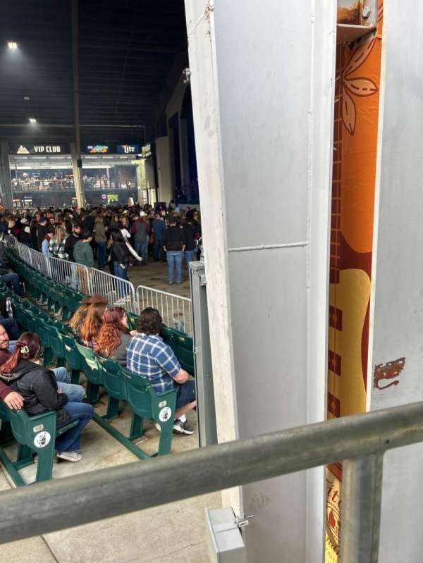 BankNH Pavilion, section: D, row: 1, seat: 7