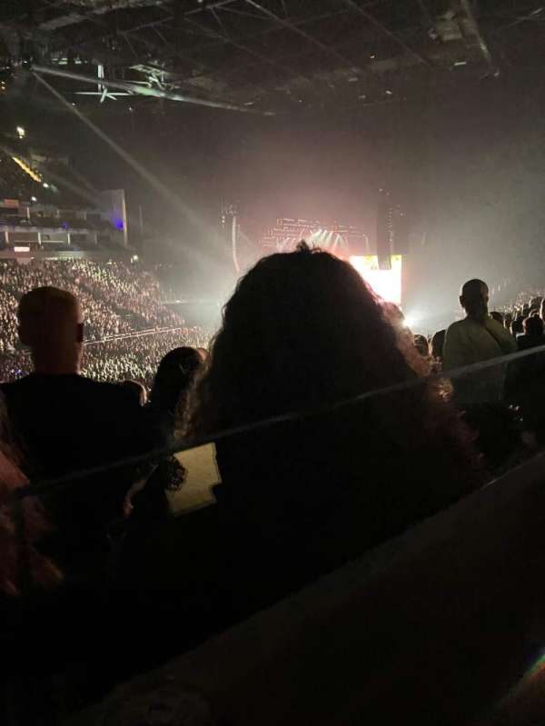 The O2, London, section: 111, row: L, seat: 355