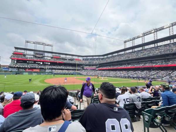 Coors Field, section: 144, row: 14, seat: 8