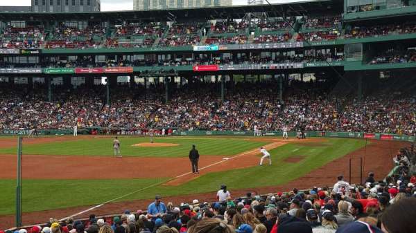 Fenway Park, section: Loge Box 162, row: JJ, seat: 1