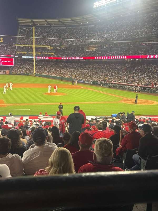 Angel Stadium, section: 211, row: A, seat: 4