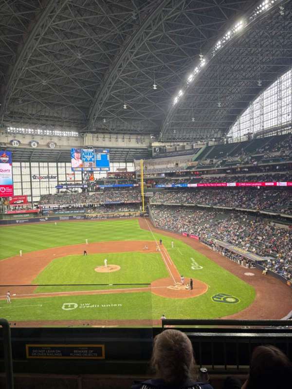 American Family Field, section: 336, row: 3, seat: 10