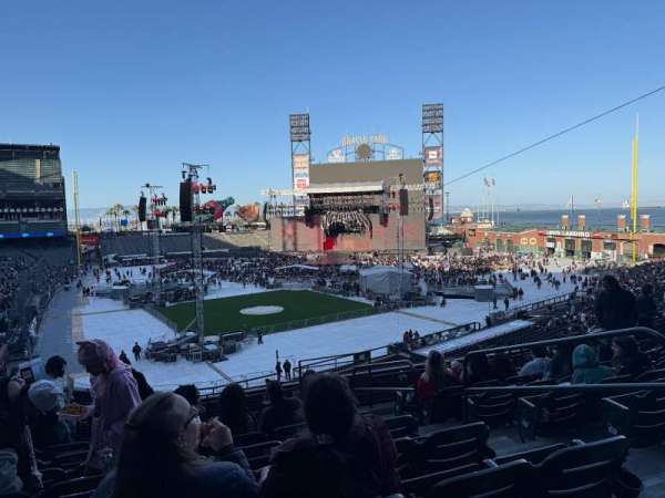 Oracle Park, section: 213, row: H, seat: 4