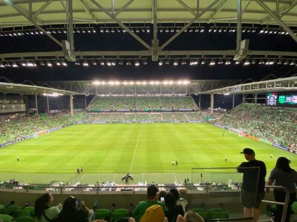 Q2 Stadium, section: 313, row: 4