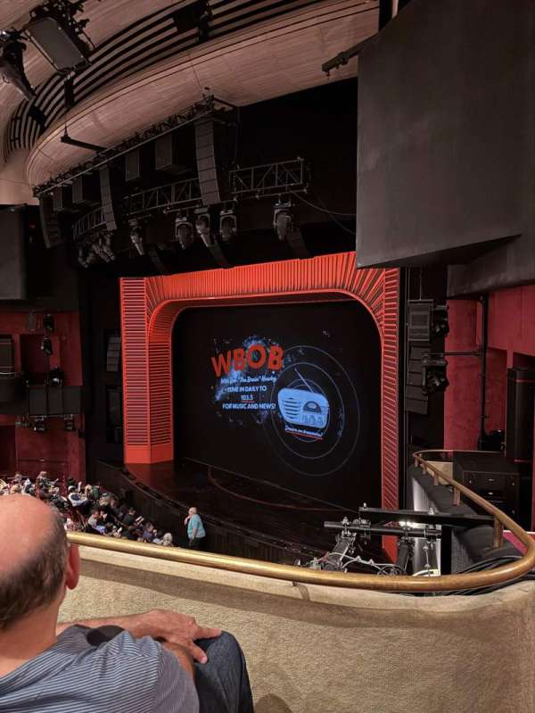 Marquis Theatre, section: Mezzanine R, row: B, seat: 28