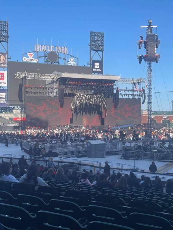 Oracle Park, section: 123, row: 27, seat: 7