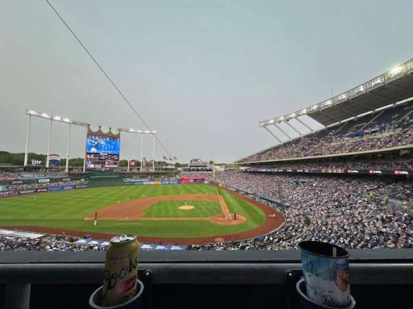 Kauffman Stadium, section: 310, row: A, seat: 5