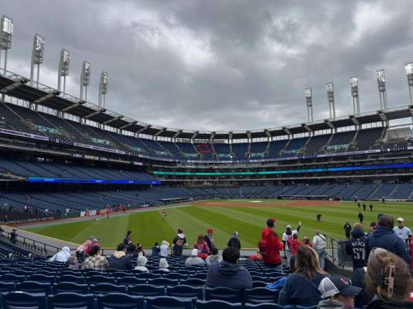 Progressive Field, section: 103, row: R, seat: 3