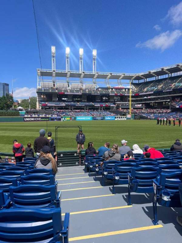 Progressive Field, section: 175, row: K, seat: 1