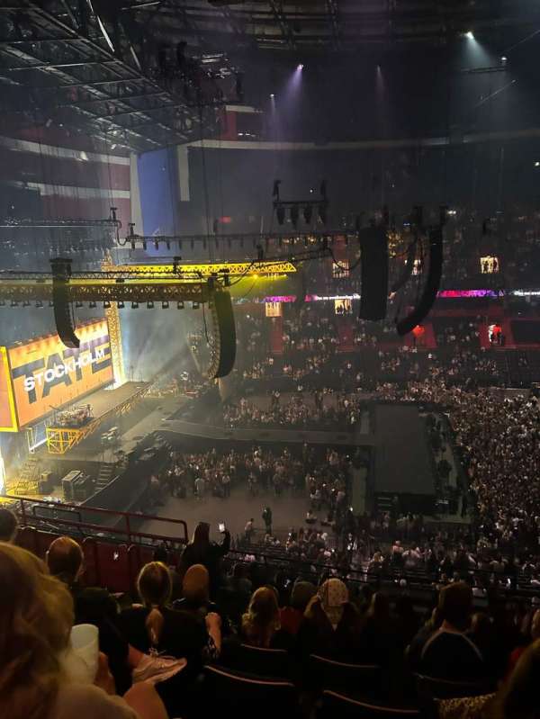 Avicii Arena, section: B8, row: 12, seat: 146