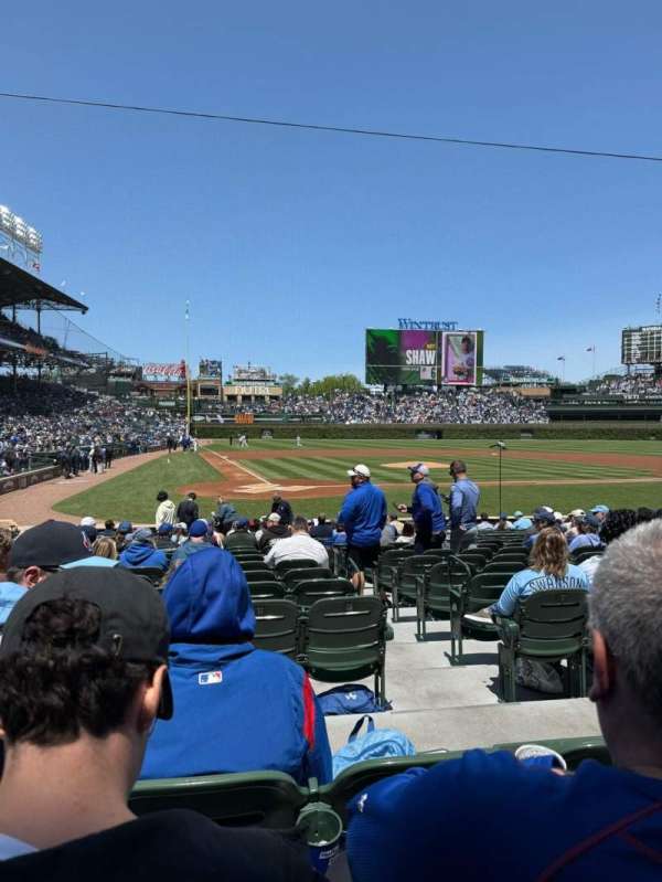 Wrigley Field, section: 121, row: 3, seat: 2