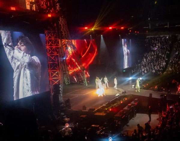 The O2, London, section: 101, row: U, seat: 43