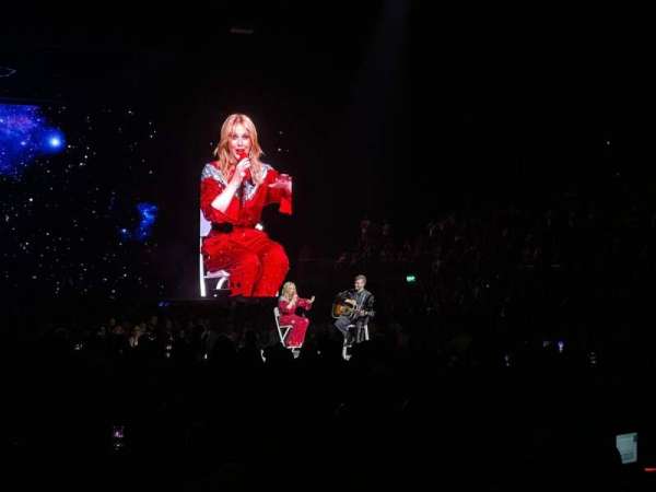 The O2, London, section: 106, row: A, seat: 173