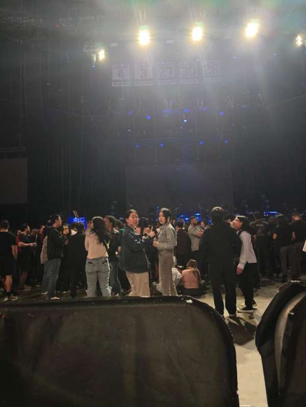 Prudential center, section: B, row: 1, seat: 13