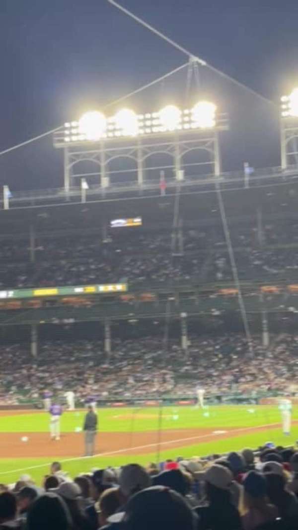 Wrigley Field, section: 106, row: 1, seat: 11