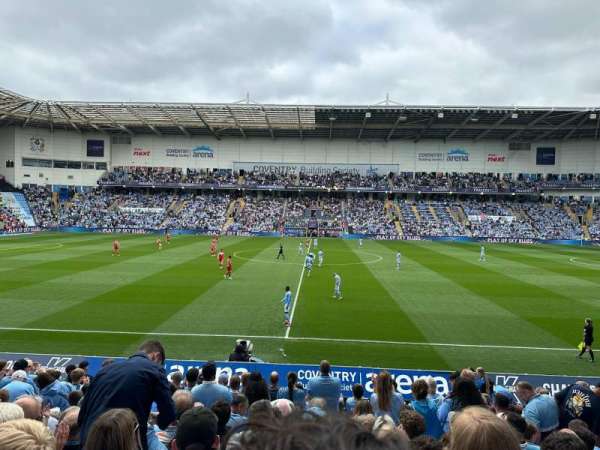 Coventry Building Society Arena, section: 20, row: P, seat: 15