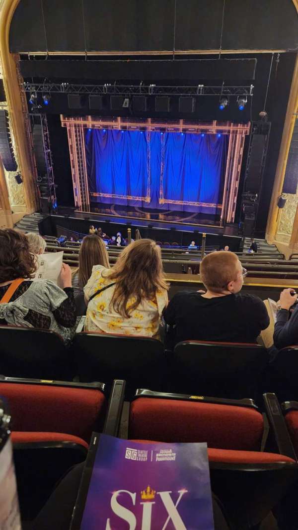 Paramount Theatre, Seattle, section: Mezzanine 12, row: D, seat: 6
