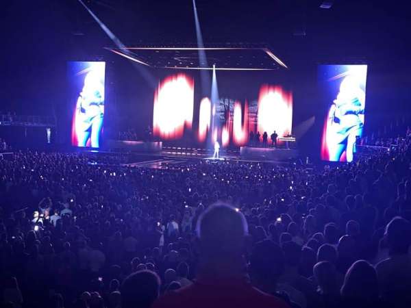 The O2, London, section: 109, row: N, seat: 264
