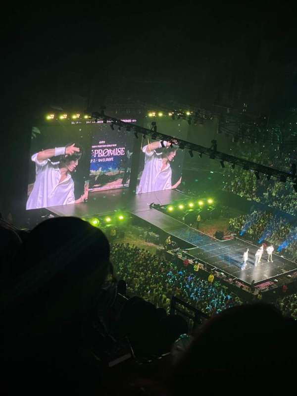 The O2, London, section: 405, row: J, seat: 554