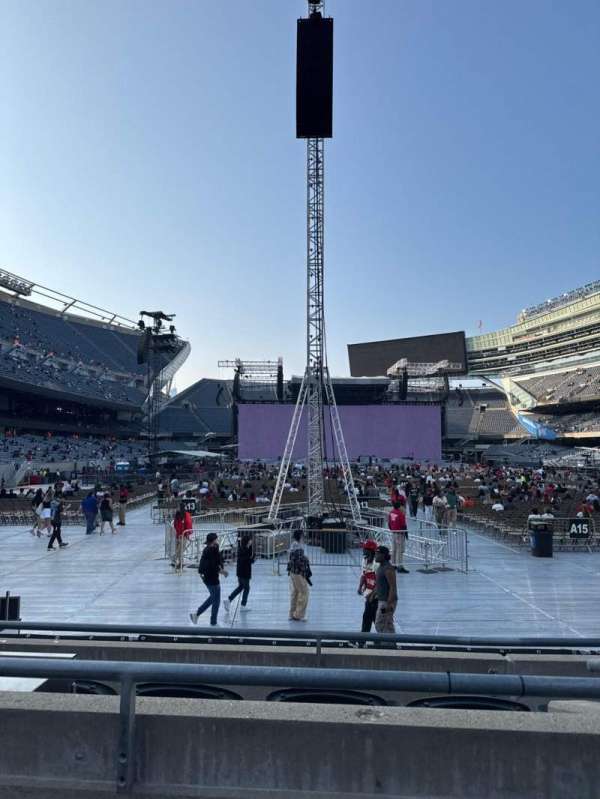 Soldier Field, section: 124, row: 4, seat: 9