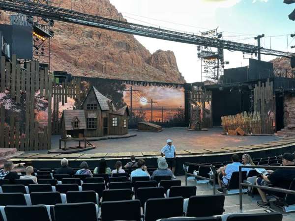 Tuacahn Amphitheater, section: Center left, row: J, seat: 6