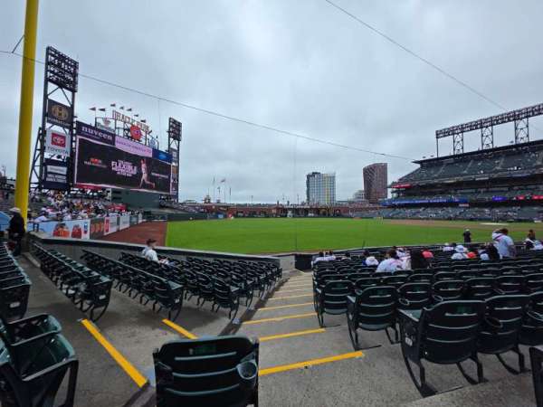 Oracle Park, section: 132, row: 14, seat: 1