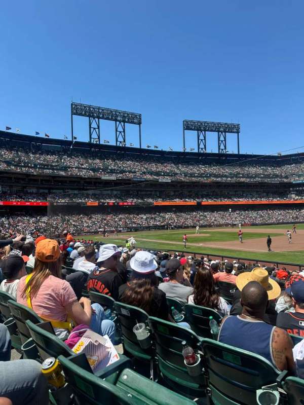 Oracle Park, section: 104, row: 19, seat: 13