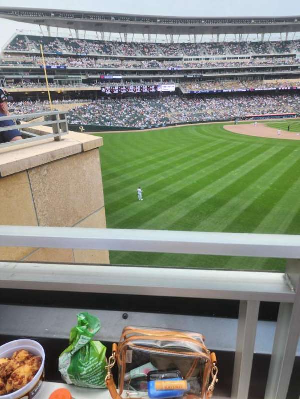 Target Field, section: 234, row: 1, seat: 25