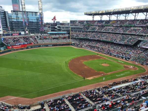 Truist Park, section: 438, row: 1, seat: 23