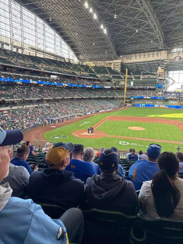 American Family Field, section: 214, row: 12, seat: 8
