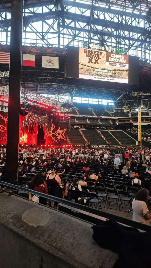 Globe Life Field, section: 2, row: 1, seat: 2