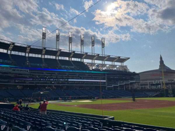 Progressive Field, section: 134, row: J, seat: 3