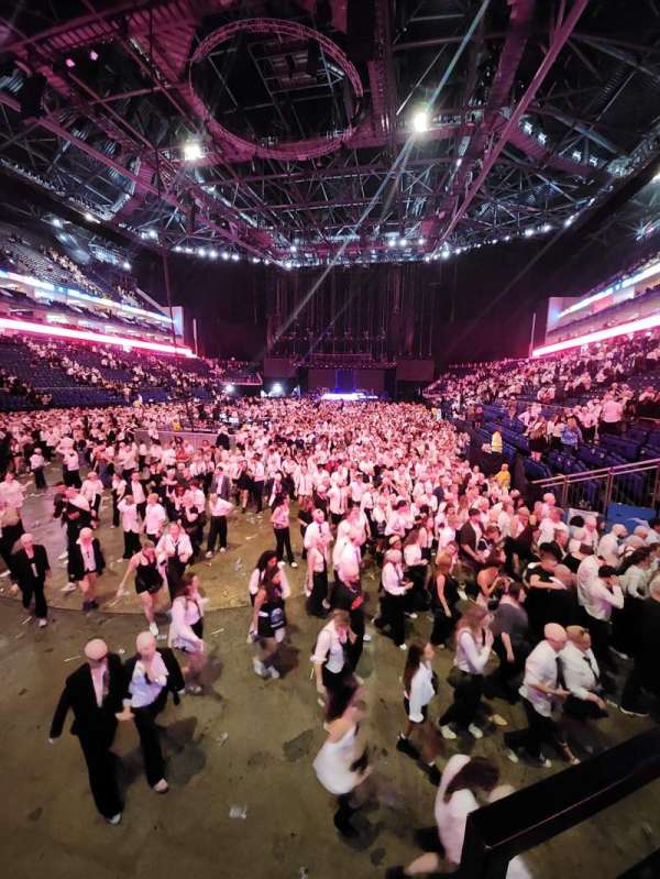 The O2, London, section: 108, row: H, seat: 231