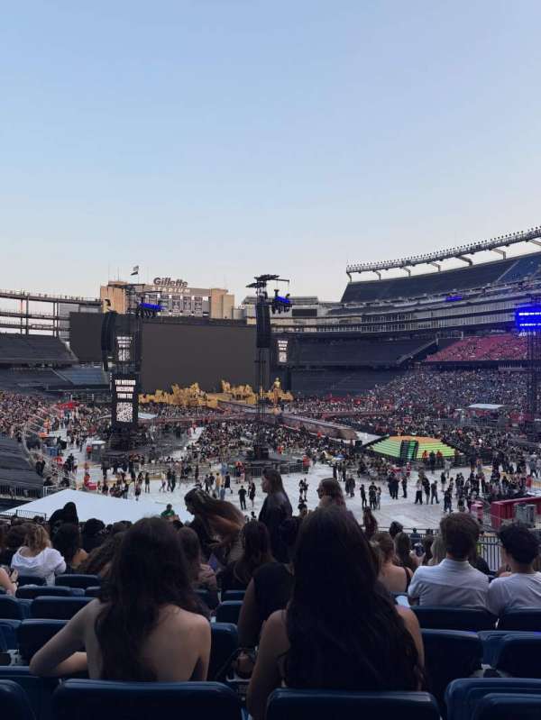 Gillette Stadium, section: 101, row: 33, seat: 8