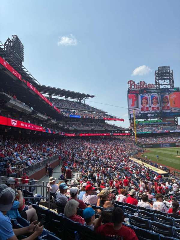 Citizens Bank Park, section: 124, row: 28, seat: 3