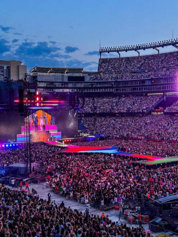 Gillette Stadium, section: 205, row: 1, seat: 3