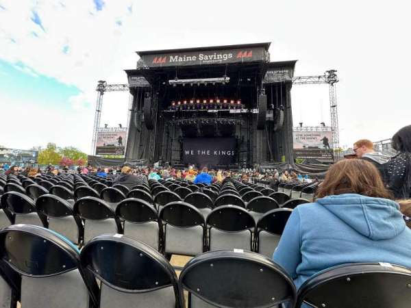 Maine Savings Amphitheater, section: 103, row: Dd, seat: 3