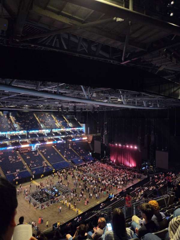 The O2, London, section: 416, row: P, seat: 836