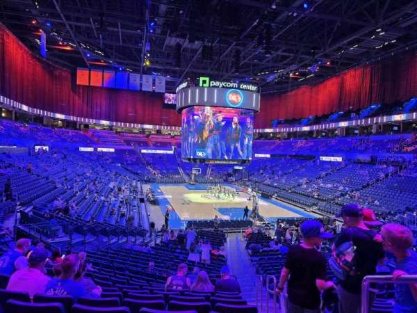 Paycom Center, section: 112, row: U, seat: 1