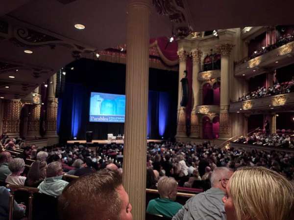 Academy of Music, section: Family Circle F, row: W, seat: 13