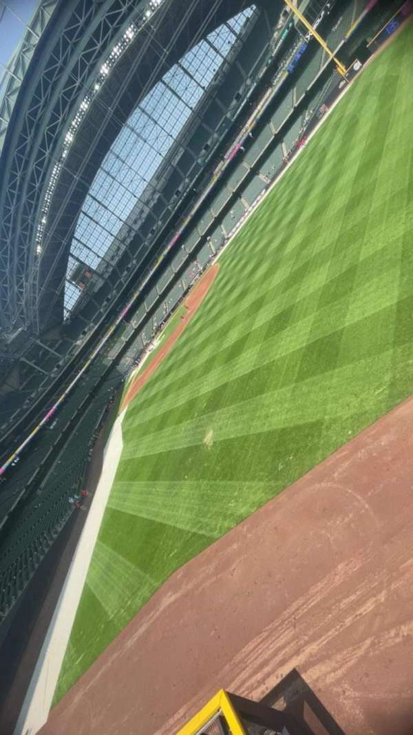 American Family Field, section: 202, row: 1, seat: 4