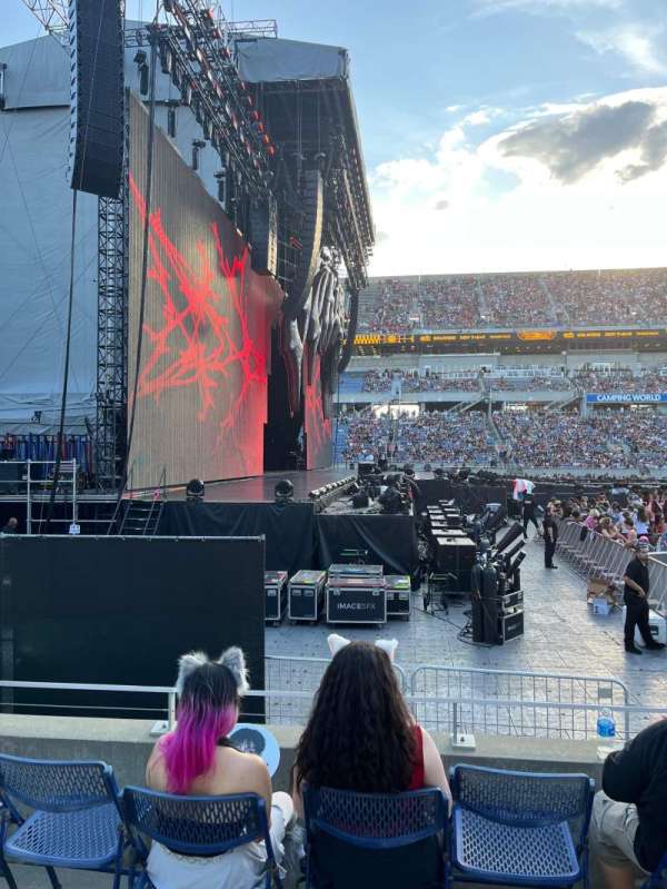 Camping World Stadium, section: 110, row: D, seat: 2: