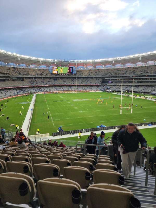 Optus Stadium, section: 302, row: 16, seat: 23