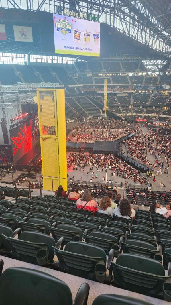 Globe Life Field, section: 202, row: 10, seat: 8