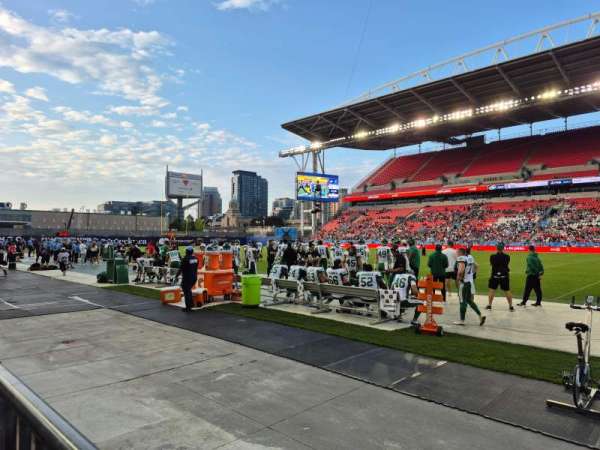 BMO Field, section: 122, row: 1, seat: 2