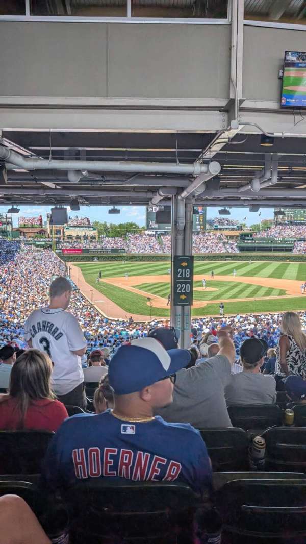 Wrigley Field, section: 218, row: 19, seat: 25