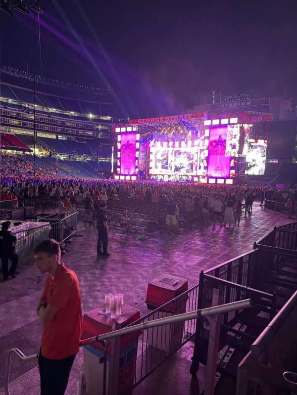 Gillette Stadium, section: 135, row: 1, seat: 1