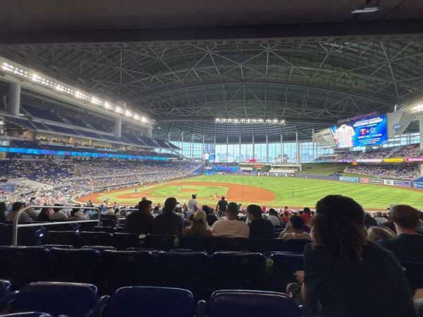 LoanDepot Park, section: 8, row: 23, seat: 19