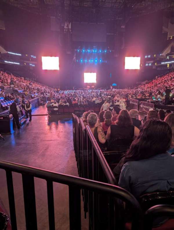 Prudential Center, section: 1, row: 1, seat: 4
